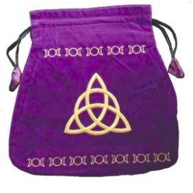 Bourse velours violette charmed