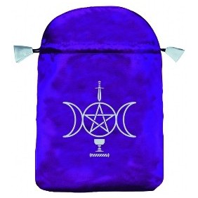 Bourse velours violet wicca