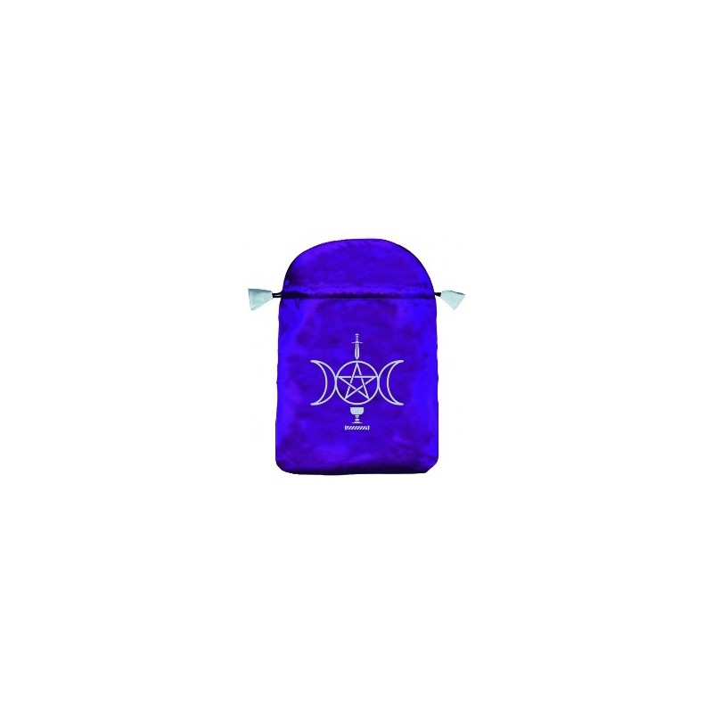 Bourse velours violet wicca