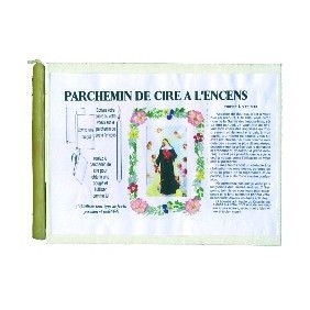 Parchemin de cire Ã  l'encens - Sainte Rita