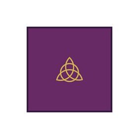 Tapis violet 80 x 80 cm - Triple déesse