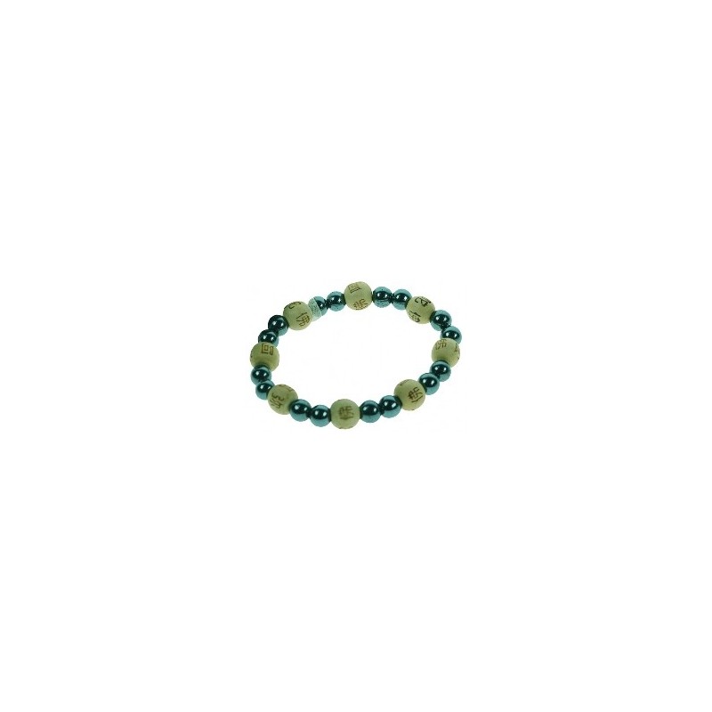 Bracelet perles de karma - Hématite