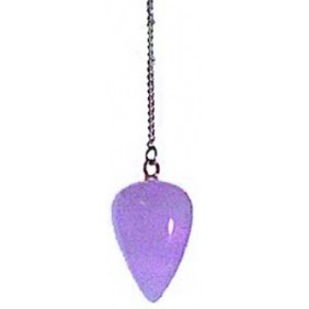 Pendentif Goutte en Quartz rose