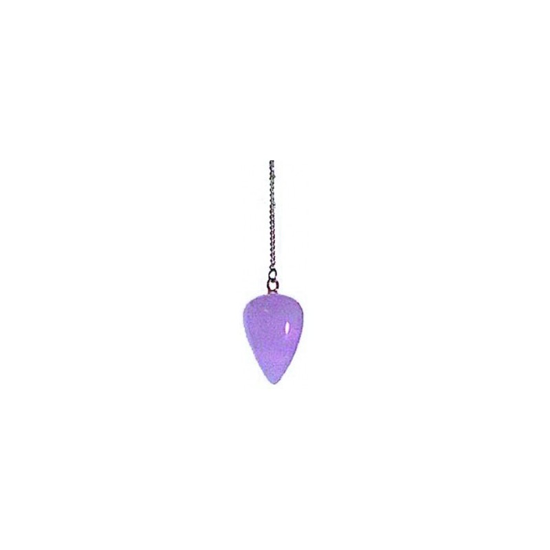 Pendentif Goutte en Quartz rose