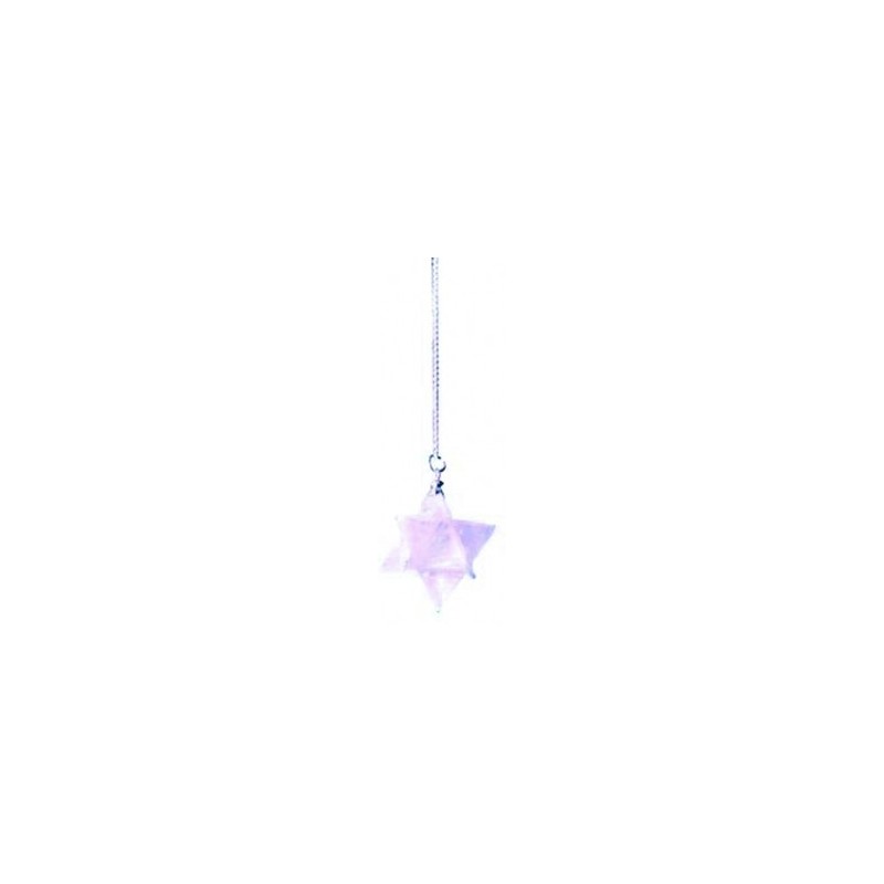 Pendule Merkaba - Quartz Rose